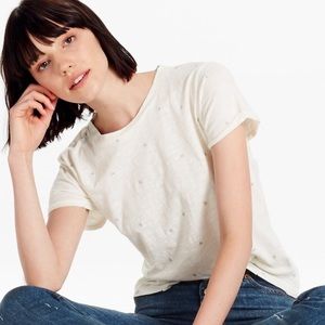 Lucky Brand Stars and Moon Tee in White